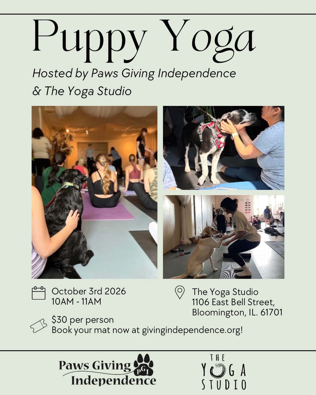 Puppy Yoga Fundraiser